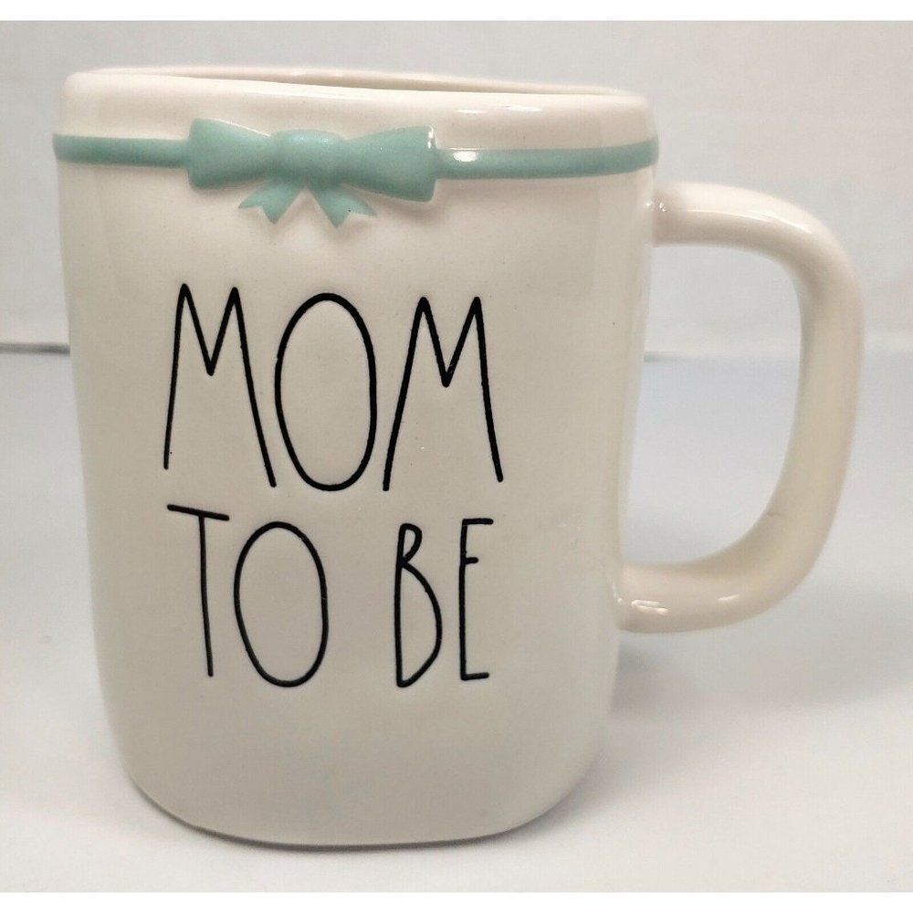 Rae Dunn: Mom to Be - 16oz. Coffee/Tea Mug - Artisan Collection/Magenta